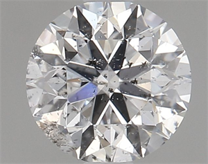 Picture of Natural Diamond 0.77 Carats, Round with Excellent Cut, E Color, I1 Clarity and Certified by GIA