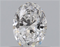 Natural Diamond 0.43 Carats, Oval with  Cut, D Color, VS1 Clarity and Certified by GIA