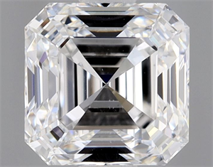 Picture of Natural Diamond 1.01 Carats, Asscher with  Cut, E Color, VS1 Clarity and Certified by GIA