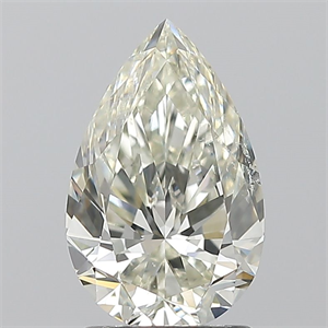 Foto Diamante Natural 1.70 quilates, De pera , Color K, claridad SI1 y certificado GIA de