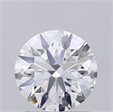 Lab Grown Diamond 1.26 Carats, Round with Ideal Cut, D Color, VVS2 Clarity and Certified by IGI