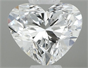 Natural Diamond 0.35 Carats, Heart with  Cut, E Color, VVS1 Clarity and Certified by GIA