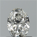 Natural Diamond 0.43 Carats, Oval with  Cut, F Color, VVS1 Clarity and Certified by GIA