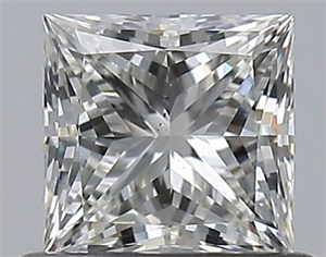 Foto Diamante Natural 0.60 quilates, Princesa , Color I, claridad SI1 y certificado GIA de