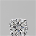 Natural Diamond 0.52 Carats, Cushion with  Cut, F Color, SI1 Clarity and Certified by GIA