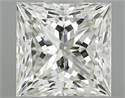 Natural Diamond 0.54 Carats, Princess with  Cut, K Color, SI1 Clarity and Certified by GIA