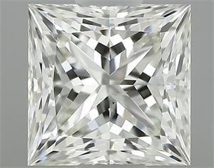 Picture of Natural Diamond 0.54 Carats, Princess with  Cut, K Color, SI1 Clarity and Certified by GIA