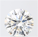 Lab Grown Diamond 3.09 Carats, Round with Ideal Cut, F Color, VVS1 Clarity and Certified by IGI