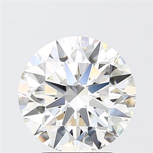 Picture of Lab Grown Diamond 3.09 Carats, Round with Ideal Cut, F Color, VVS1 Clarity and Certified by IGI