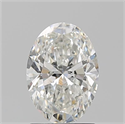 Natural Diamond 1.50 Carats, Oval with  Cut, H Color, SI2 Clarity and Certified by GIA