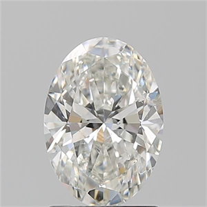 Picture of Natural Diamond 1.50 Carats, Oval with  Cut, H Color, SI2 Clarity and Certified by GIA