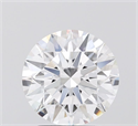 Lab Grown Diamond 2.55 Carats, Round with Ideal Cut, D Color, VVS2 Clarity and Certified by IGI