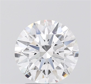 Picture of Lab Grown Diamond 2.55 Carats, Round with Ideal Cut, D Color, VVS2 Clarity and Certified by IGI