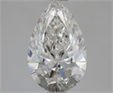Diamante Natural 1.50 quilates, De pera , Color F, claridad SI1 y certificado GIA