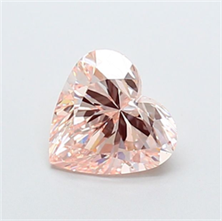 Picture of Lab Grown Diamond 1.57 Carats, Heart with  Cut, Fancy Intense Pink Color, VS1 Clarity and Certified by IGI