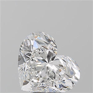 Picture of Natural Diamond 3.02 Carats, Heart with  Cut, E Color, VS2 Clarity and Certified by GIA