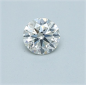 Natural Diamond 0.40 Carats, Round with Very Good Cut, H Color, SI2 Clarity and Certified by GIA