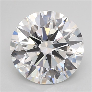 Picture of Lab Grown Diamond 3.43 Carats, Round with Ideal Cut, D Color, IF Clarity and Certified by IGI