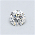 Diamante Natural 0.50 quilates, Redondo , Color I, claridad SI2 y certificado GIA