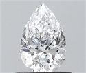 Natural Diamond 0.52 Carats, Pear with  Cut, D Color, VS2 Clarity and Certified by GIA