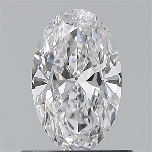 Picture of Natural Diamond 0.60 Carats, Oval with  Cut, D Color, VS2 Clarity and Certified by GIA