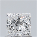 Natural Diamond 0.70 Carats, Princess with  Cut, D Color, VS1 Clarity and Certified by GIA