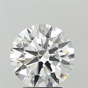 Picture of Lab Grown Diamond 3.09 Carats, Round with Ideal Cut, F Color, VVS2 Clarity and Certified by IGI