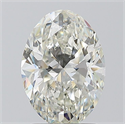 Natural Diamond 1.53 Carats, Oval with  Cut, J Color, SI2 Clarity and Certified by GIA