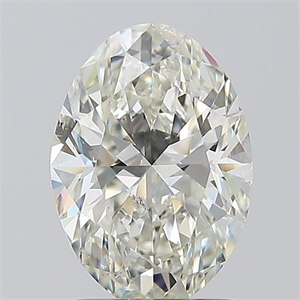 Picture of Natural Diamond 1.53 Carats, Oval with  Cut, J Color, SI2 Clarity and Certified by GIA