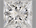 Natural Diamond 0.70 Carats, Princess with  Cut, F Color, VVS1 Clarity and Certified by GIA