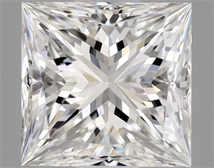 Picture of Natural Diamond 0.70 Carats, Princess with  Cut, F Color, VVS1 Clarity and Certified by GIA