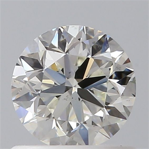 Foto Diamante Natural 0.70 quilates, Redondo , Color J, claridad SI1 y certificado GIA de