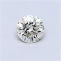 Natural Diamond 0.43 Carats, Round with Excellent Cut, M Color, VS2 Clarity and Certified by GIA
