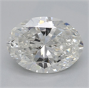 Diamante Natural 1.20 quilates, Ovalado , Color H, claridad SI2 y certificado GIA