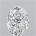 Natural Diamond 1.01 Carats, Oval with  Cut, F Color, SI2 Clarity and Certified by GIA