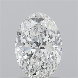 Picture of Natural Diamond 1.01 Carats, Oval with  Cut, F Color, SI2 Clarity and Certified by GIA