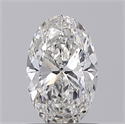 Diamante Natural 0.60 quilates, Ovalado , Color G, claridad VVS2 y certificado GIA