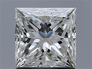 Picture of Natural Diamond 1.01 Carats, Princess with  Cut, J Color, VVS2 Clarity and Certified by GIA
