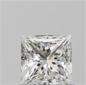Natural Diamond 0.70 Carats, Princess with  Cut, F Color, VS2 Clarity and Certified by GIA