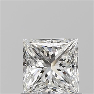 Picture of Natural Diamond 0.70 Carats, Princess with  Cut, F Color, VS2 Clarity and Certified by GIA