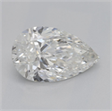 Natural Diamond 1.01 Carats, Pear with  Cut, H Color, SI1 Clarity and Certified by GIA