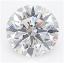 Lab Grown Diamond 3.36 Carats, Round with Ideal Cut, D Color, IF Clarity and Certified by IGI
