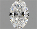 Natural Diamond 0.75 Carats, Oval with  Cut, E Color, VVS1 Clarity and Certified by GIA