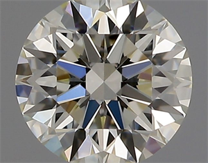 Picture of Natural Diamond 0.42 Carats, Round with Excellent Cut, K Color, VVS1 Clarity and Certified by GIA