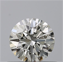 Natural Diamond 0.53 Carats, Round with Excellent Cut, H Color, VVS2 Clarity and Certified by IGI