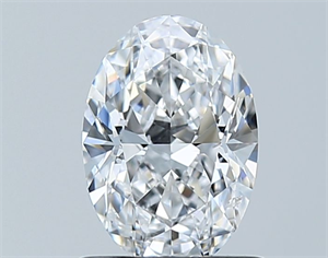 Picture of Natural Diamond 0.92 Carats, Oval with  Cut, D Color, SI1 Clarity and Certified by GIA