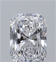 Natural Diamond 0.35 Carats, Radiant with  Cut, D Color, VVS2 Clarity and Certified by GIA