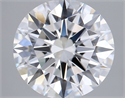 Lab Grown Diamond 2.52 Carats, Round with Excellent Cut, E Color, VVS1 Clarity and Certified by GIA