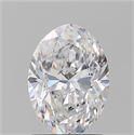 Natural Diamond 1.50 Carats, Oval with  Cut, D Color, SI2 Clarity and Certified by GIA