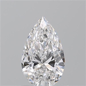 Picture of Natural Diamond 0.70 Carats, Pear with  Cut, E Color, SI1 Clarity and Certified by GIA